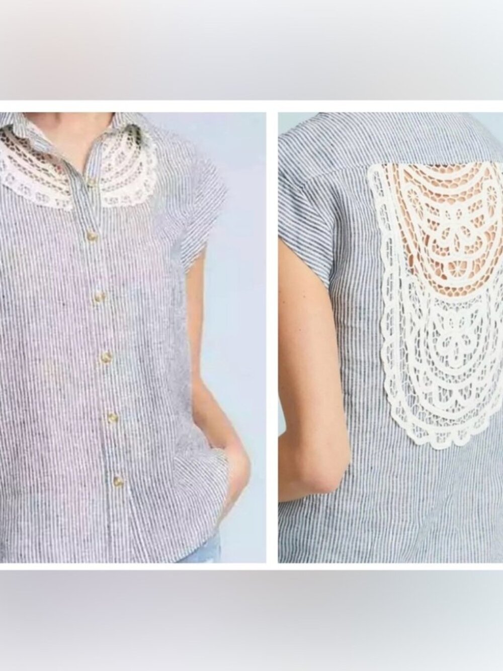 Maeve by Anthropologie linen top. Size small